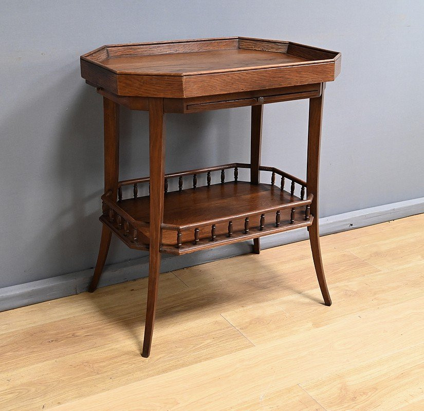 Table de Salon en Chêne, Art Déco – 1930-photo-6