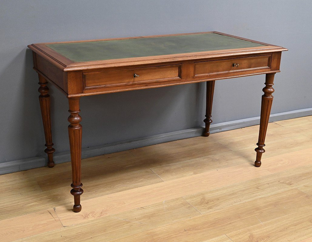 Walnut Desk, Louis-philippe Style – Early 20th Century-photo-3