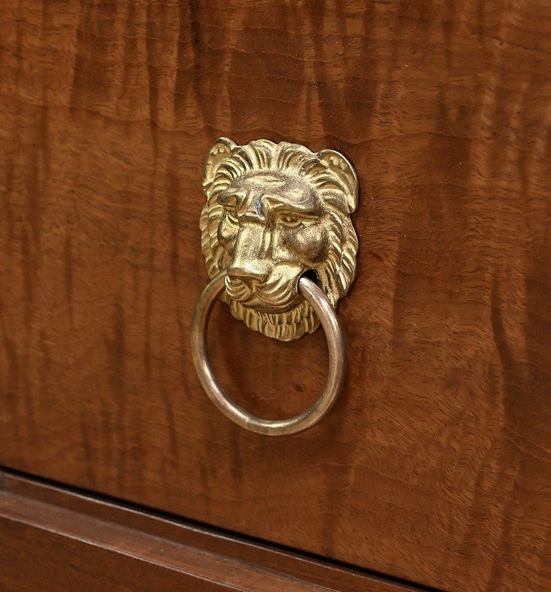 Mahogany Commode, Egyptian Revival Style, Empire Period – Early 19th Century-photo-4