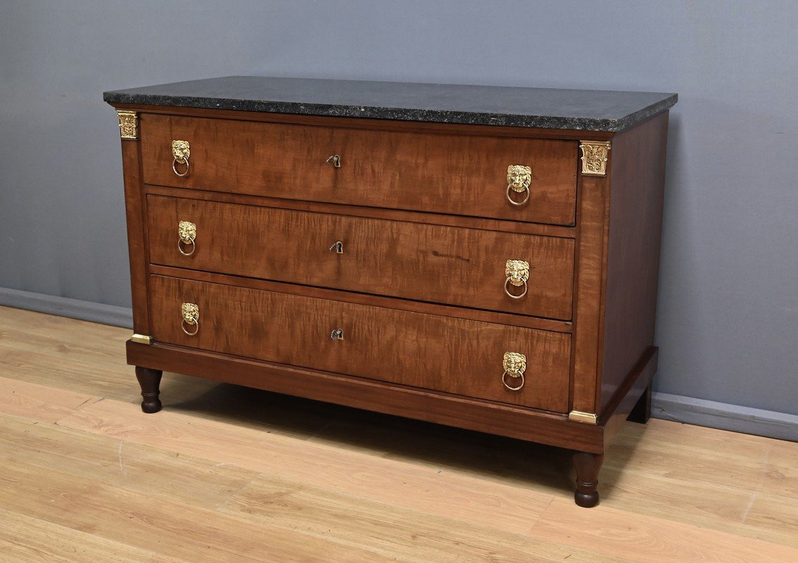 Mahogany Commode, Egyptian Revival Style, Empire Period – Early 19th Century-photo-8