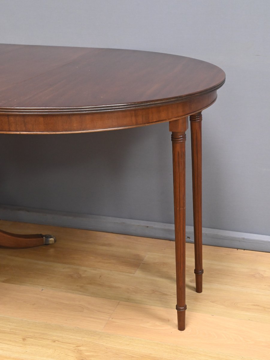 Table Guéridon à Allonges en Acajou, style Anglais -1960-photo-7