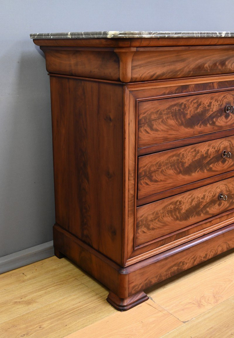 Mahogany Chest Of Drawers, Louis-philippe Style – Late 19th Century-photo-4