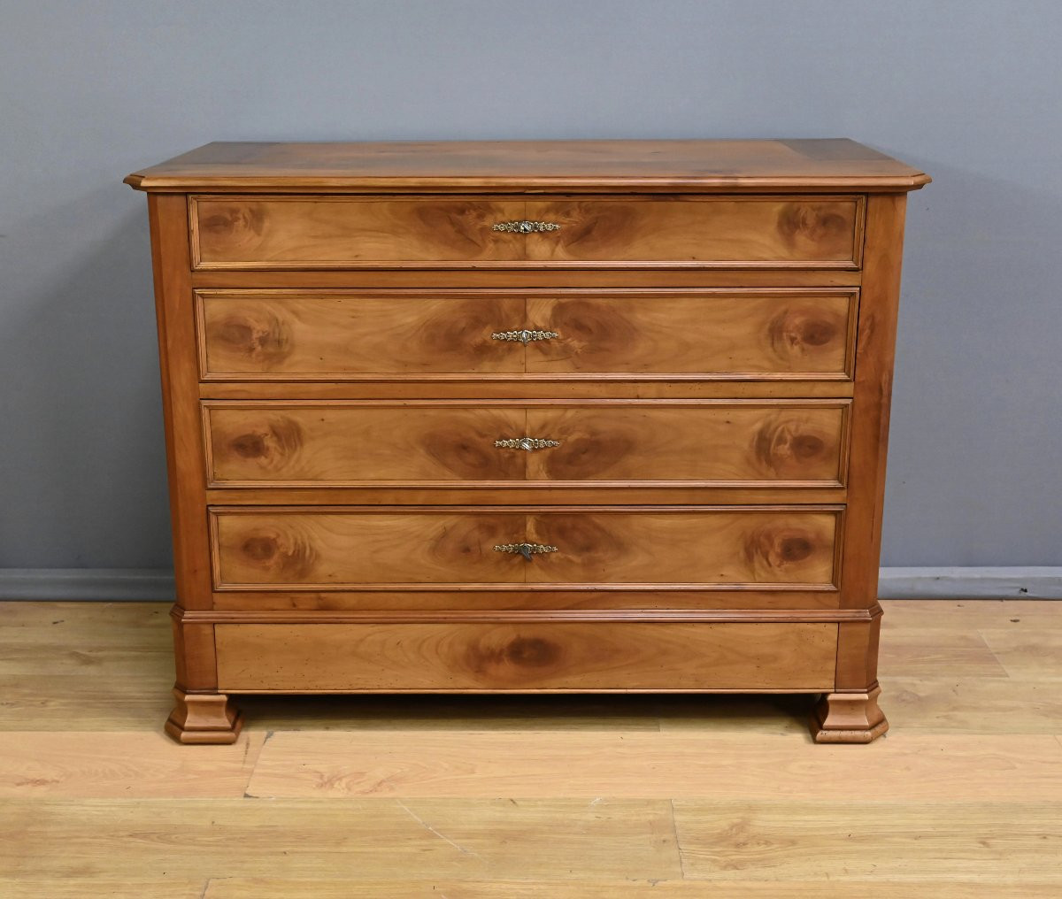 Cherry Wood Chest Of Drawers, Louis-philippe Style – 1900-photo-1