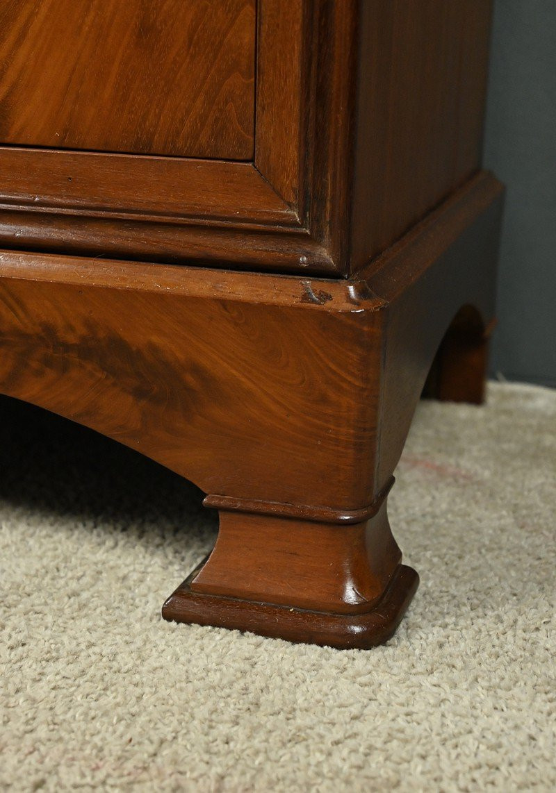 Small Secretary/chiffonier In Mahogany Burl And Lemonwood – 1900-photo-3