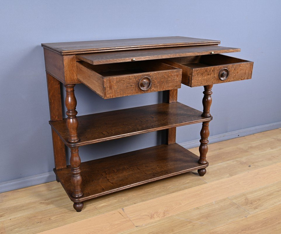 Desserte en Chêne, style Louis-Philippe – Fin XIXe-photo-4