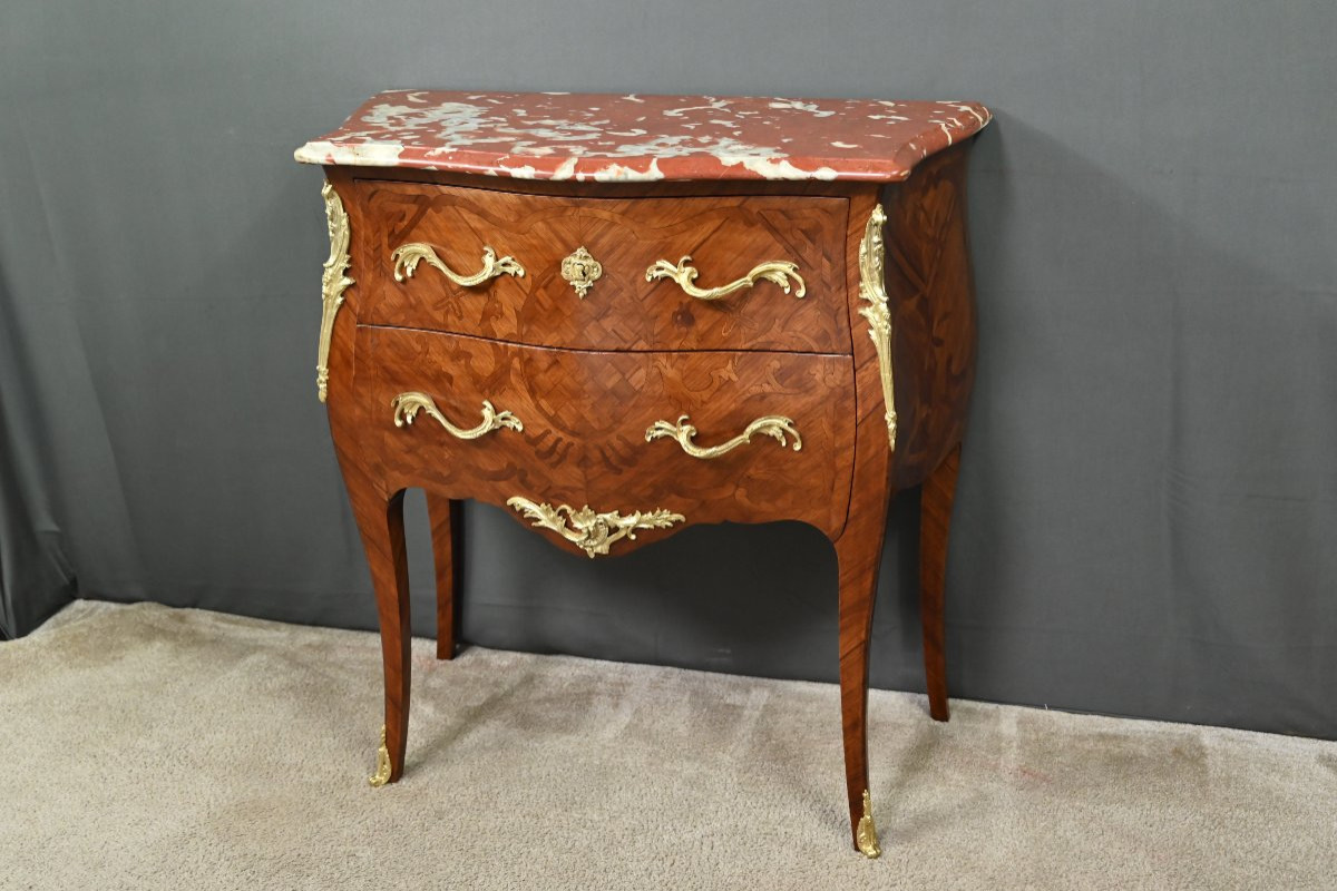 Mahogany Chest Of Drawers, Louis XV Style – Part 1, 20th Century-photo-4