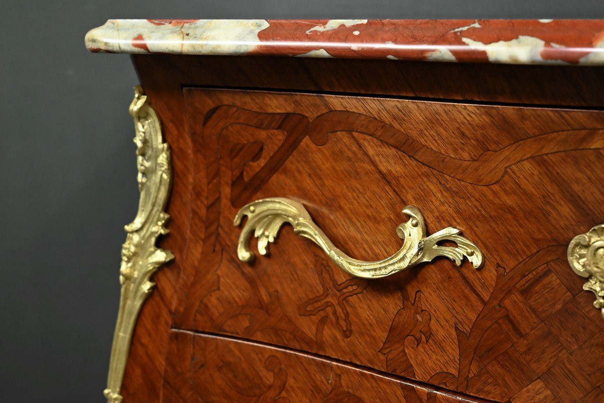 Mahogany Chest Of Drawers, Louis XV Style – Part 1, 20th Century-photo-4