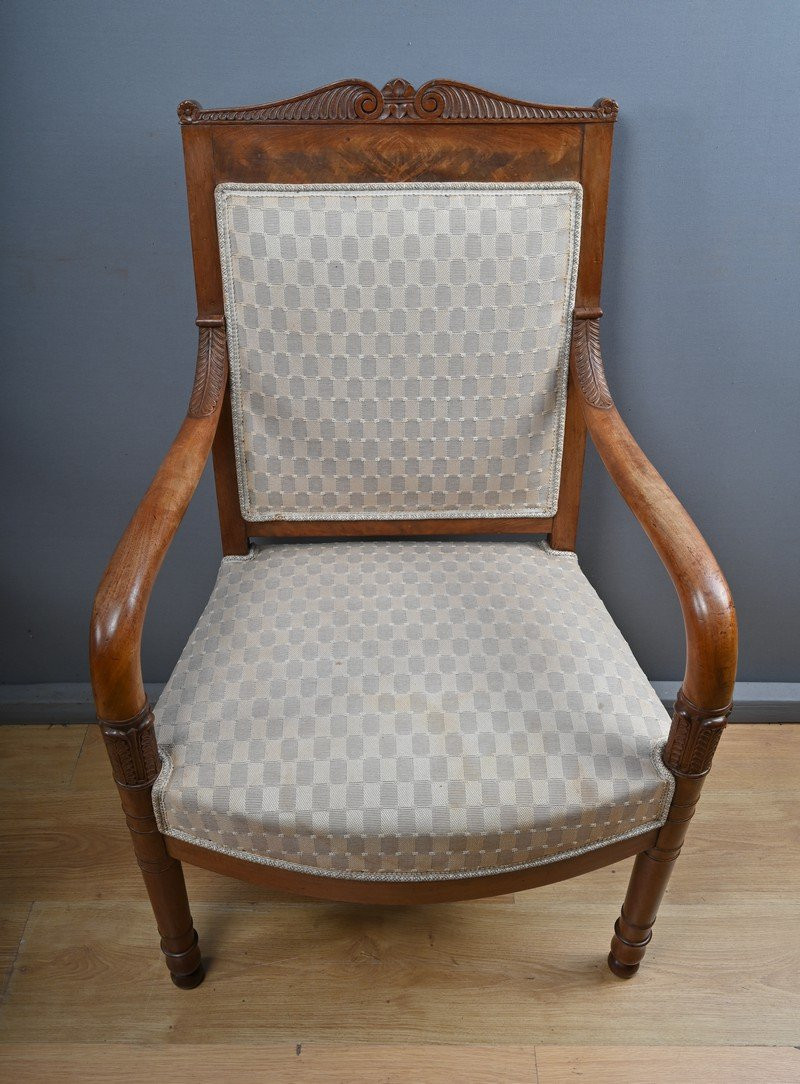 Pair Of Armchairs, Empire Period – Early 19th Century-photo-6