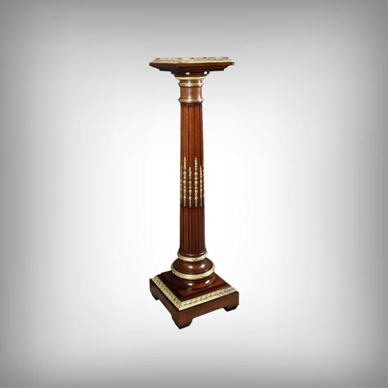 Swivel Mahogany Column, Napoleon III Style – 1900-photo-2