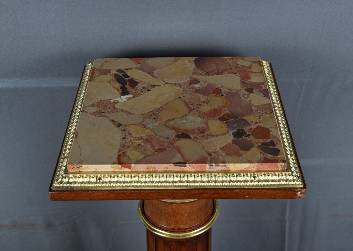 Swivel Mahogany Column, Napoleon III Style – 1900-photo-1