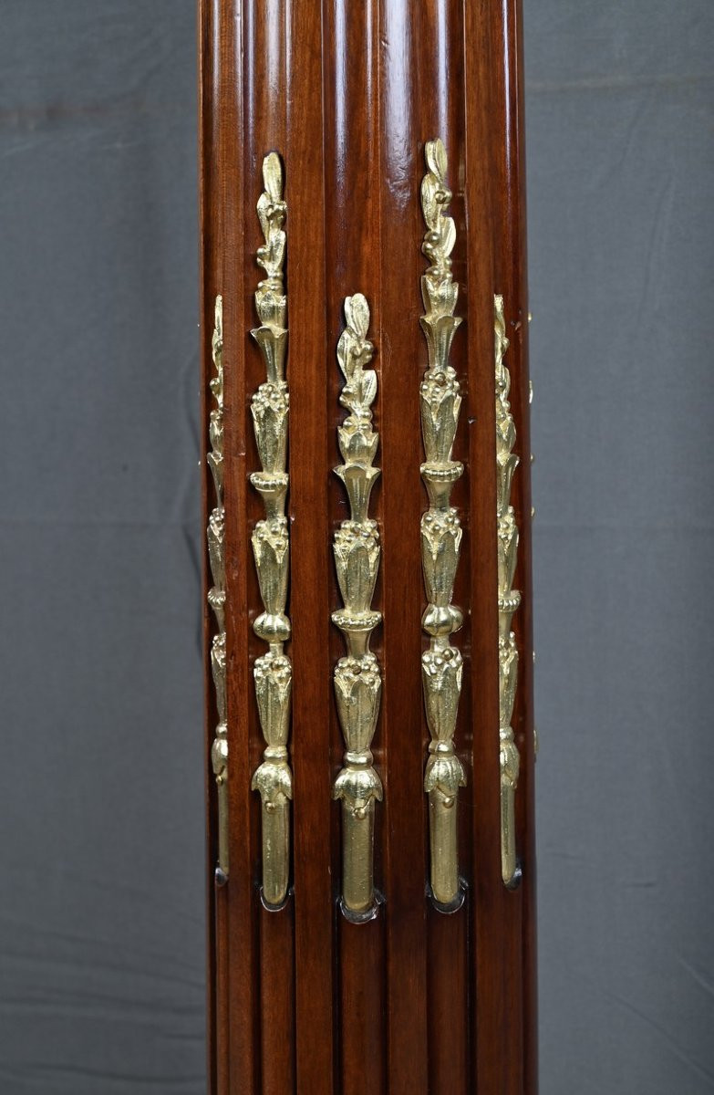 Swivel Mahogany Column, Napoleon III Style – 1900-photo-3