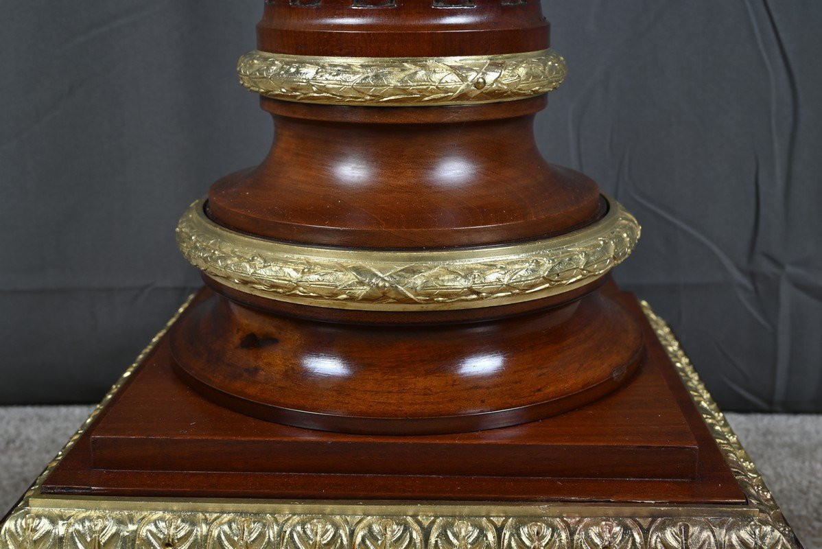 Swivel Mahogany Column, Napoleon III Style – 1900-photo-4