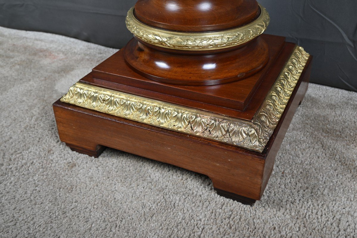 Swivel Mahogany Column, Napoleon III Style – 1900-photo-5