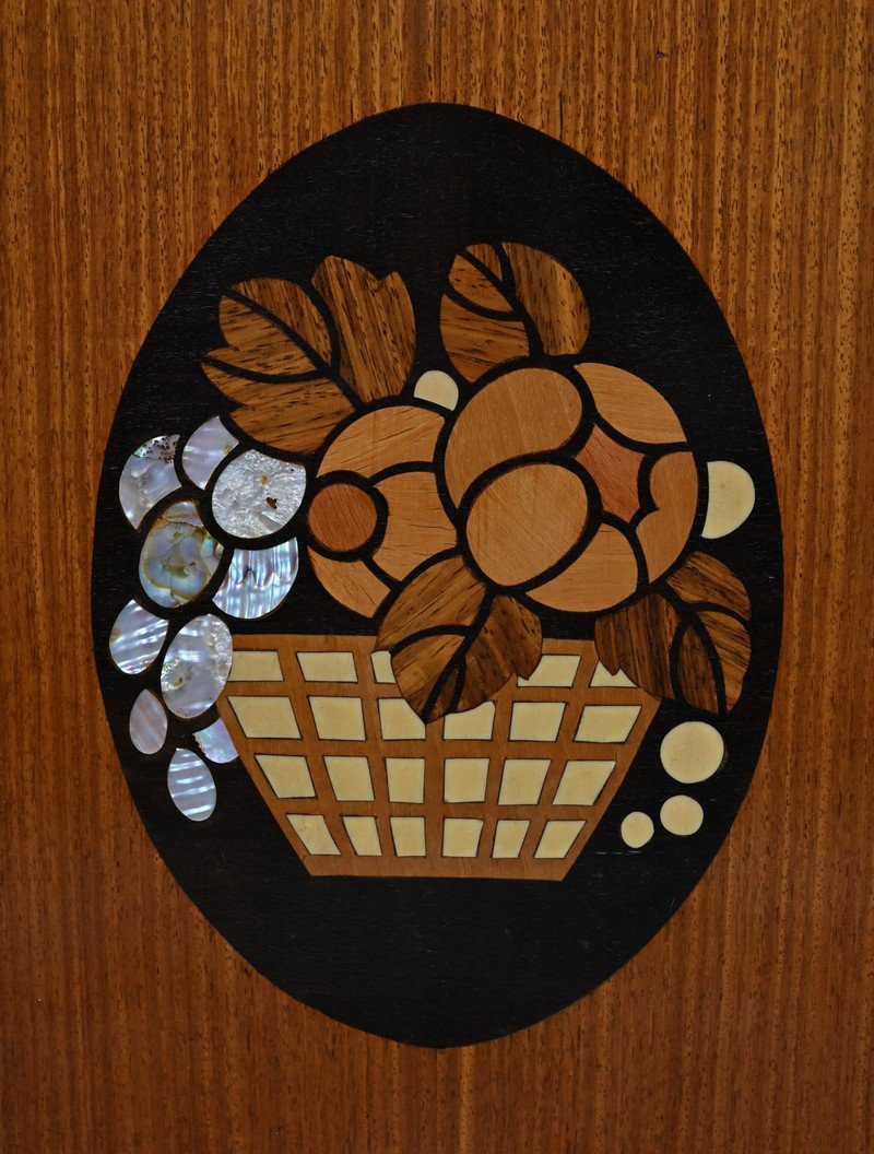 Meuble d’appui en Marqueterie dans le goût Louis Süe & André Mare, Art Déco – 1940-photo-3