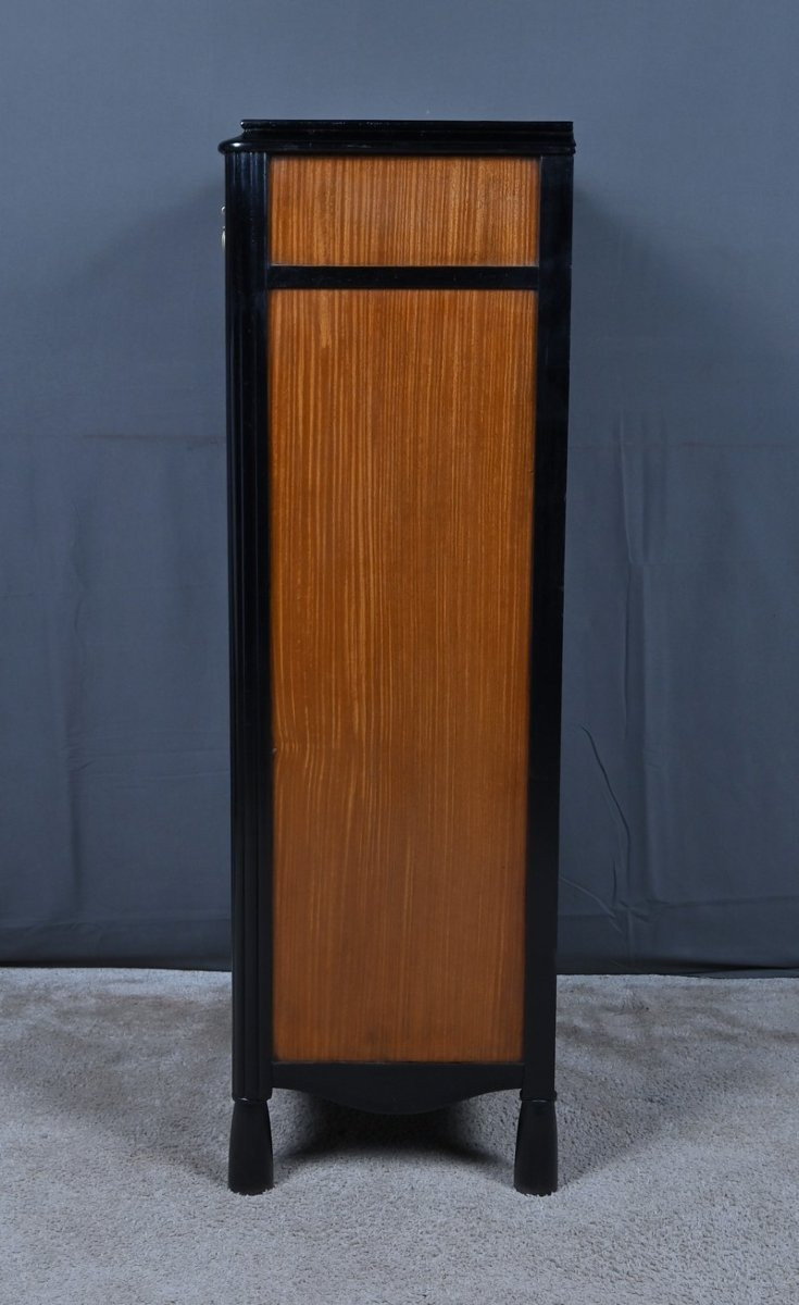 Meuble d’appui en Marqueterie dans le goût Louis Süe & André Mare, Art Déco – 1940-photo-5