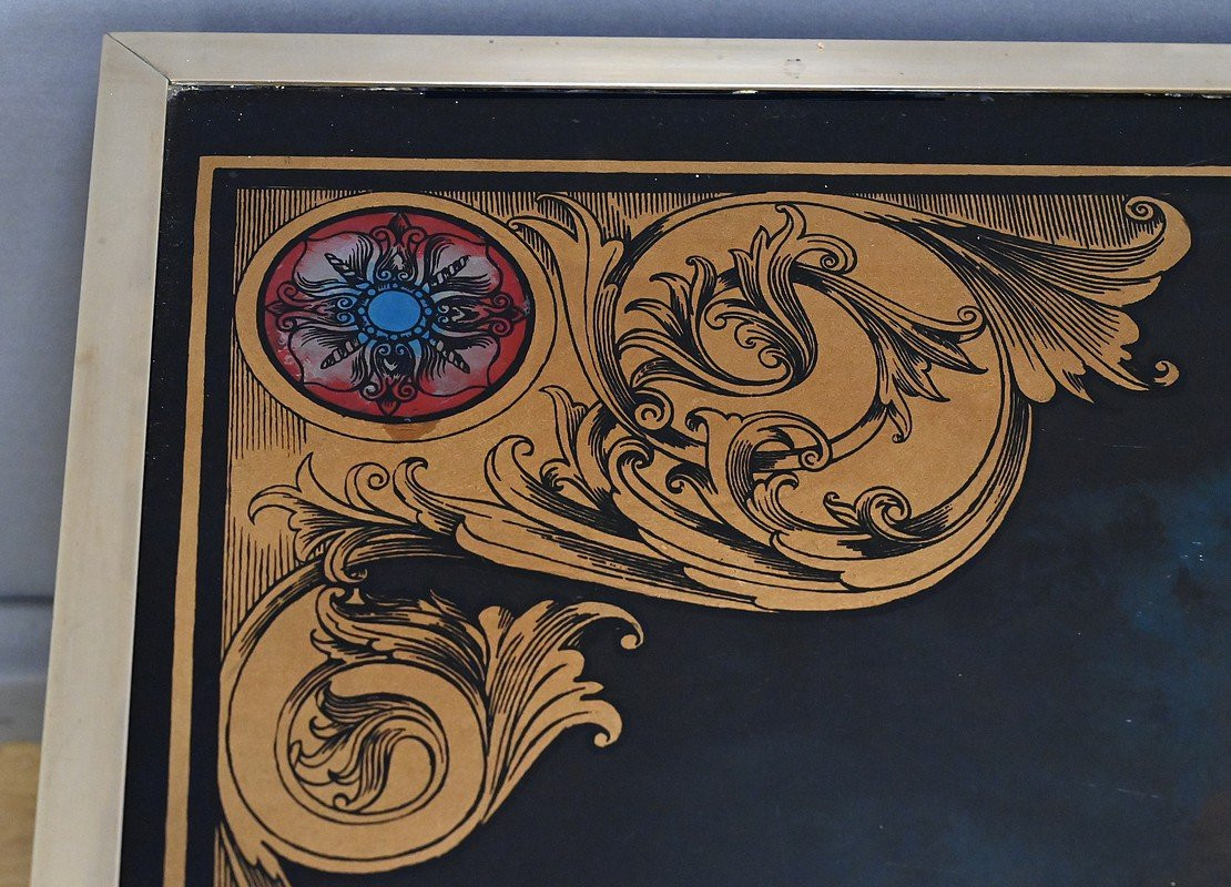 Grande Table Basse Échiquier en Acajou, goût Jansen – 2ème partie XXe-photo-4