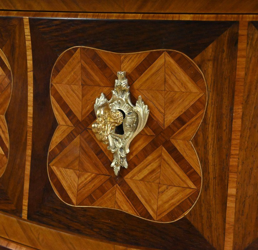 Marquetry Commode, Louis XV Style – Early 20th Century-photo-6