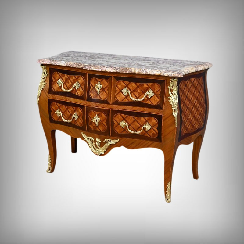 Marquetry Commode, Louis XV Style – Early 20th Century
