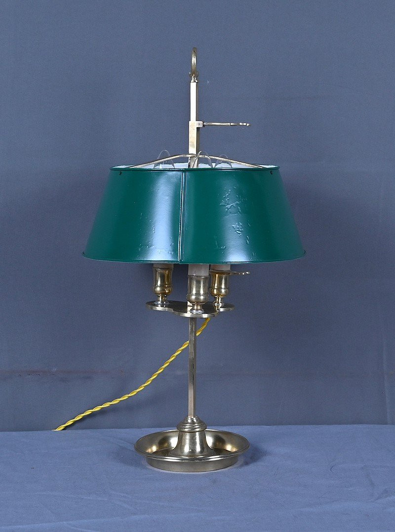  Brass Bouillotte Lamp, Empire Style – Late 19th Century-photo-4