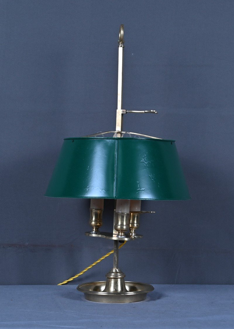  Brass Bouillotte Lamp, Empire Style – Late 19th Century-photo-3