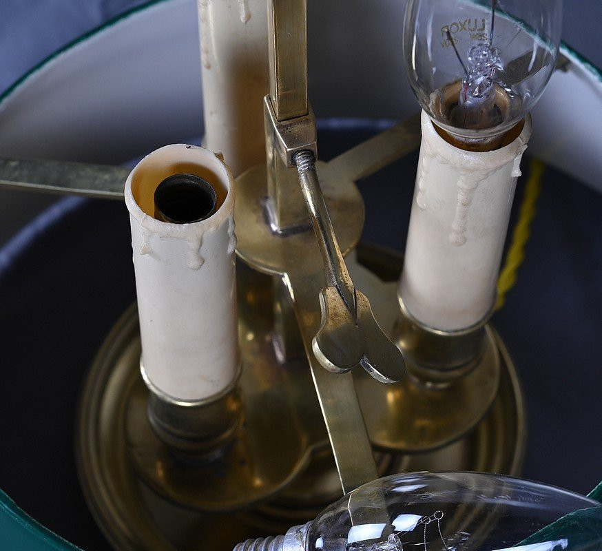  Brass Bouillotte Lamp, Empire Style – Late 19th Century-photo-6