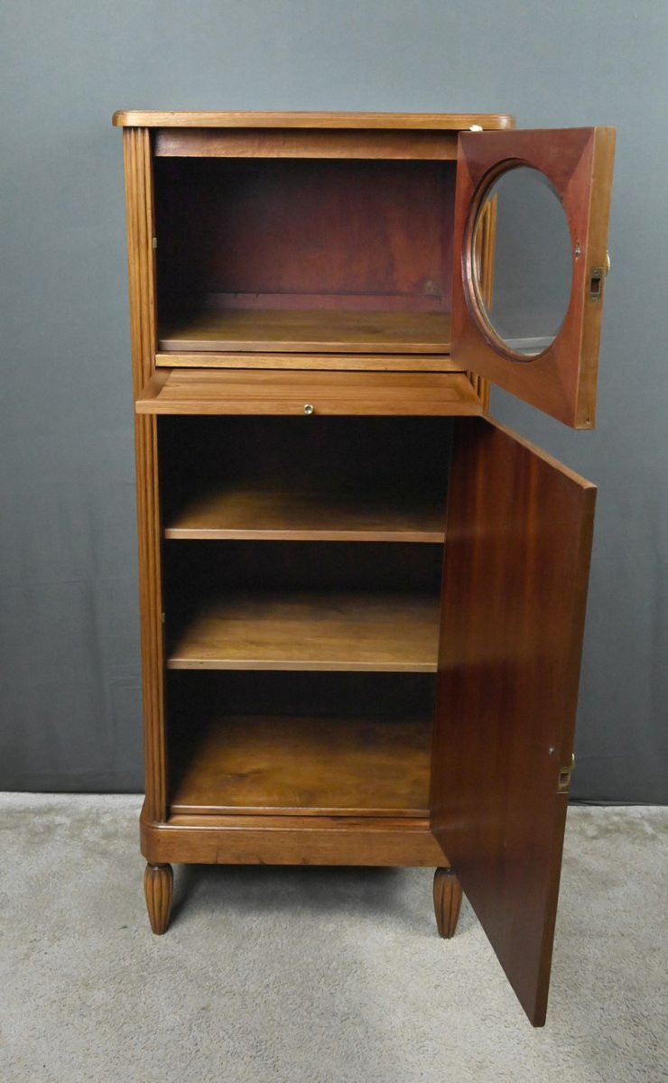  Meuble en Loupe de Thuya et Acajou, époque Art Déco – Début XXe-photo-3