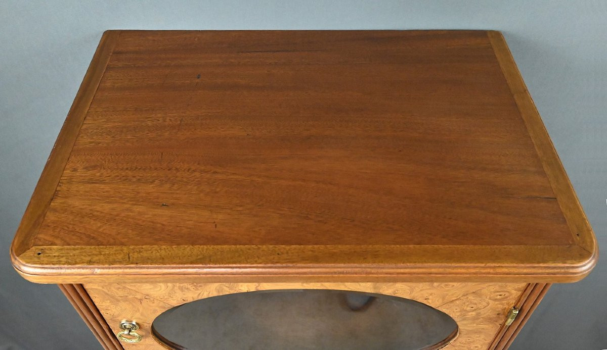  Meuble en Loupe de Thuya et Acajou, époque Art Déco – Début XXe-photo-2