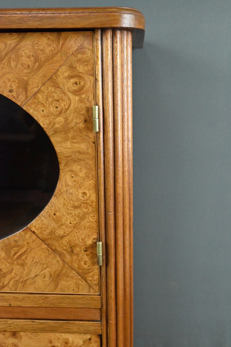  Meuble en Loupe de Thuya et Acajou, époque Art Déco – Début XXe-photo-5