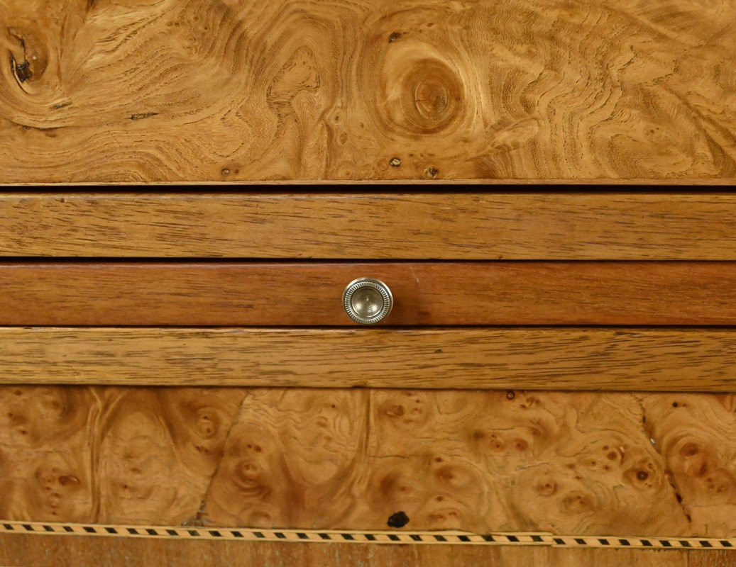  Meuble en Loupe de Thuya et Acajou, époque Art Déco – Début XXe-photo-6