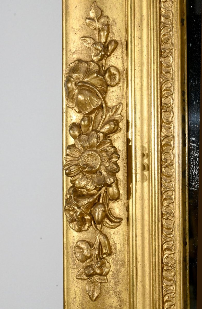  Important Giltwood Mirror, Louis XV Style – Early 19th Century-photo-4