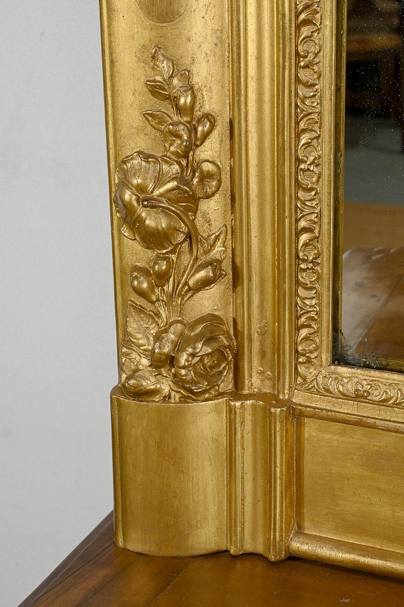  Important Giltwood Mirror, Louis XV Style – Early 19th Century-photo-5