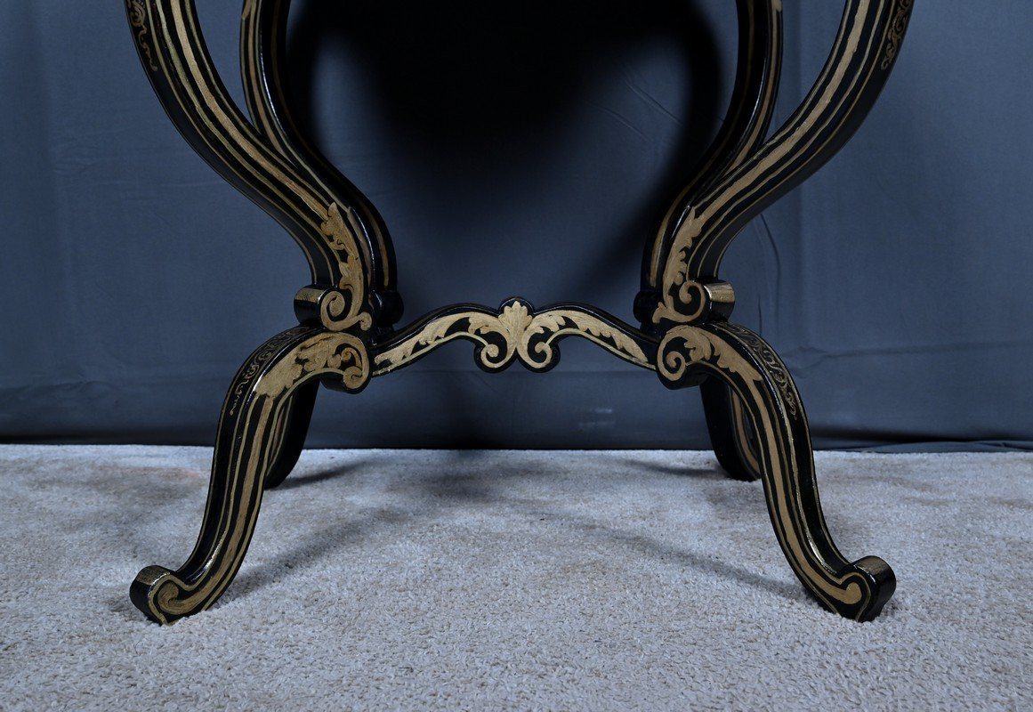  Painted Wooden Work Table, Napoleon III Period – Mid-19th Century-photo-7