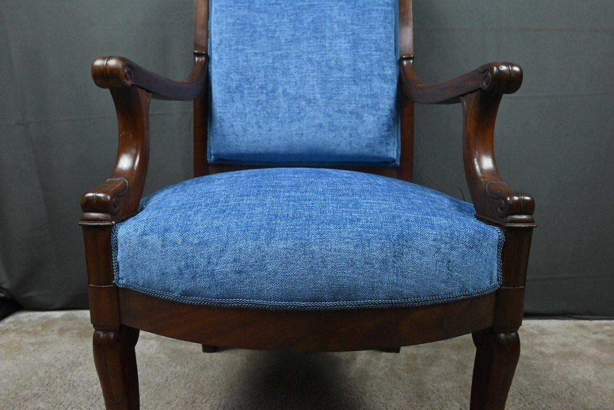  Pair Of Mahogany Armchairs, Restoration Period – Early 19th Century-photo-8