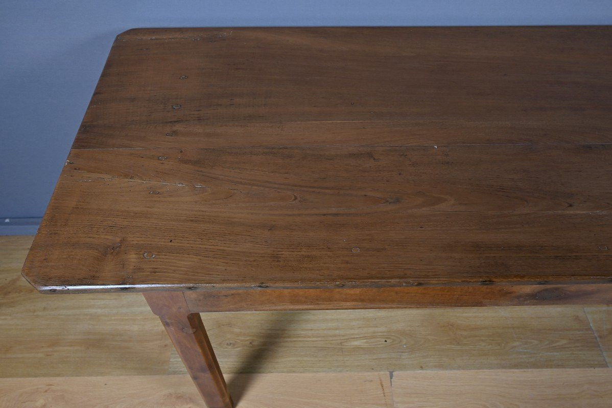  Chestnut Farmhouse Table, Seats 8 To 10 – Late 19th Century-photo-1