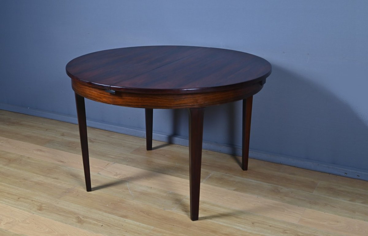 Table à Système Scandinave en Palissandre, 6 à 8 Couverts – 1960-photo-1