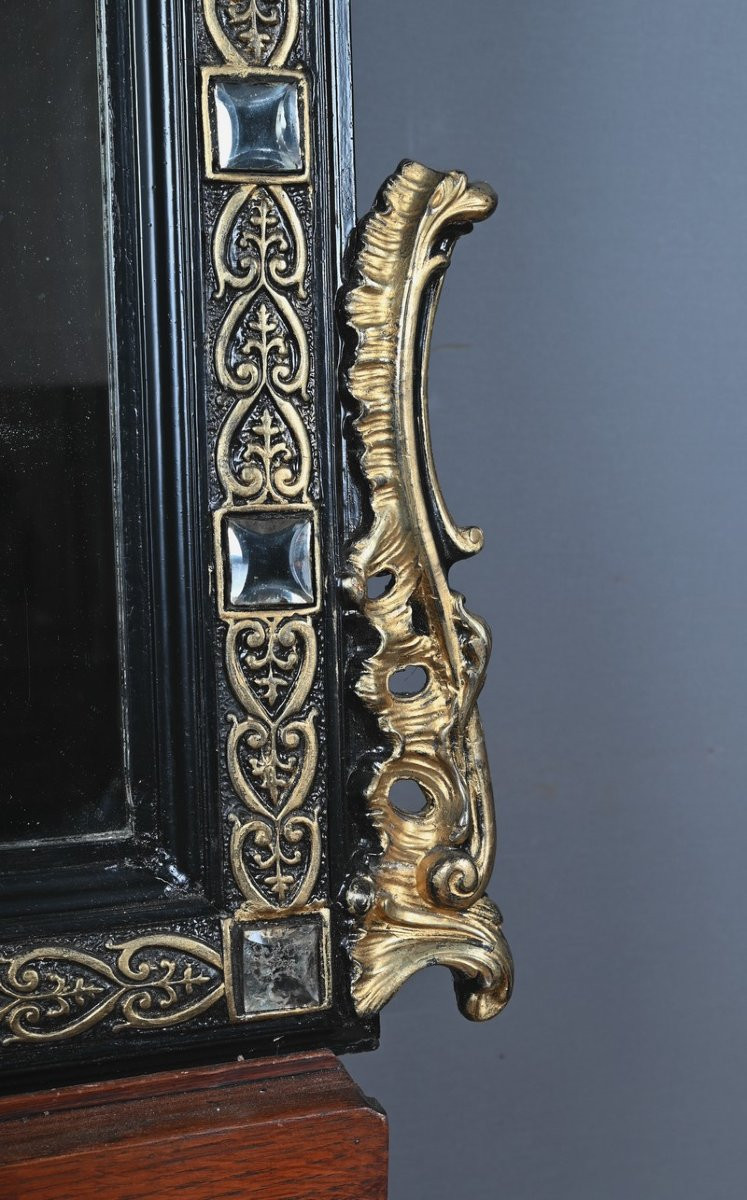 Important Mirror With Pediment, Napoleon III Period – 2nd Half Of The 19th Century-photo-5