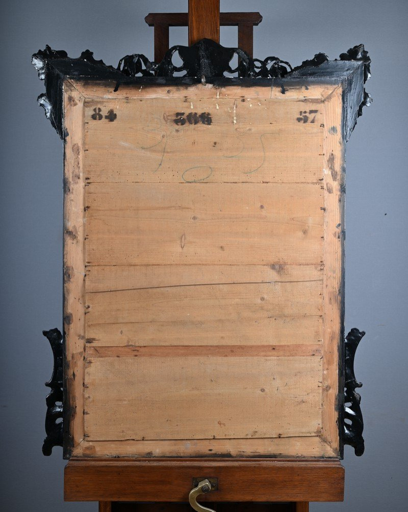 Important Mirror With Pediment, Napoleon III Period – 2nd Half Of The 19th Century-photo-7