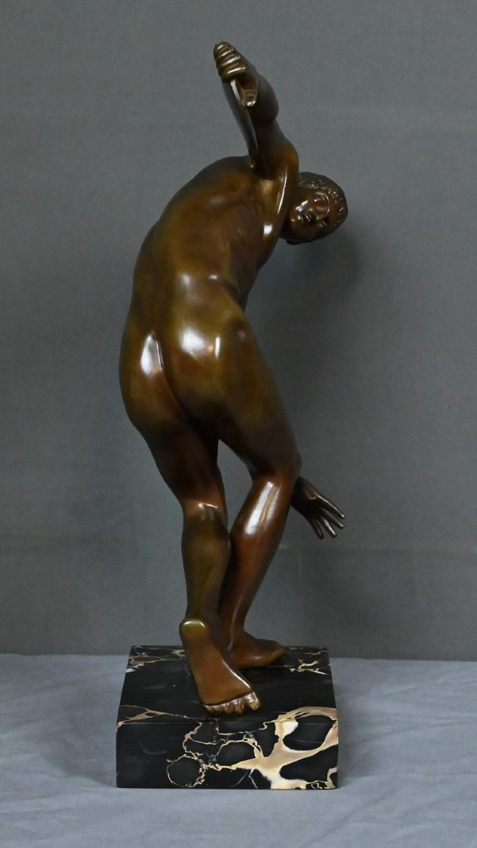 Bronze « Le Discobole » d’après Myron – Début XXe-photo-7