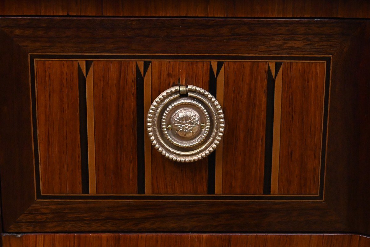 Commode en Acajou et Bois de Rose, style Louis XVI – 1ère partie XXe-photo-5