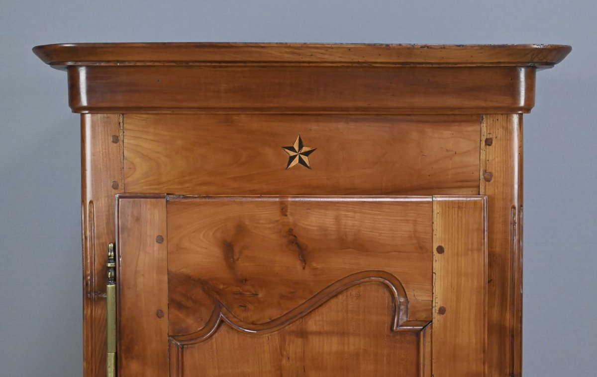 Standing Man In Cherry Wood, Louis XV Style – Late 19th Century-photo-3