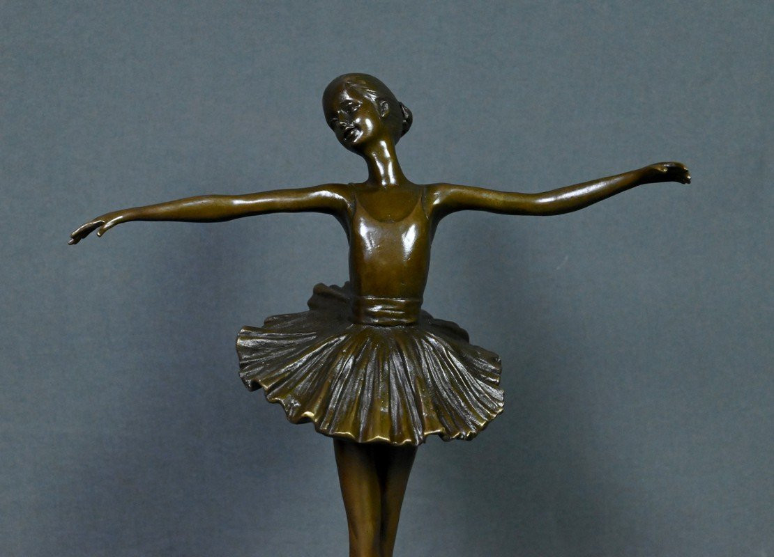 Bronze « La Ballerine », signé Crespain – Début XXe-photo-1