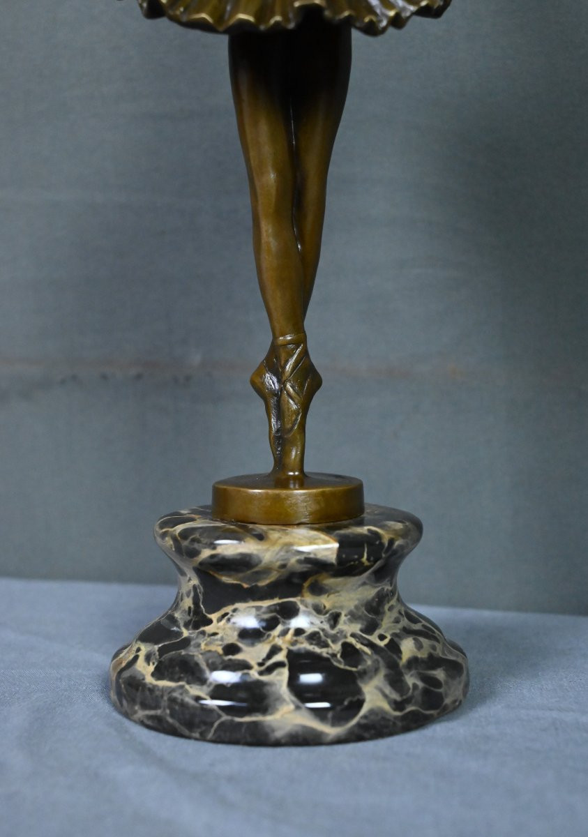 Bronze « La Ballerine », signé Crespain – Début XXe-photo-4