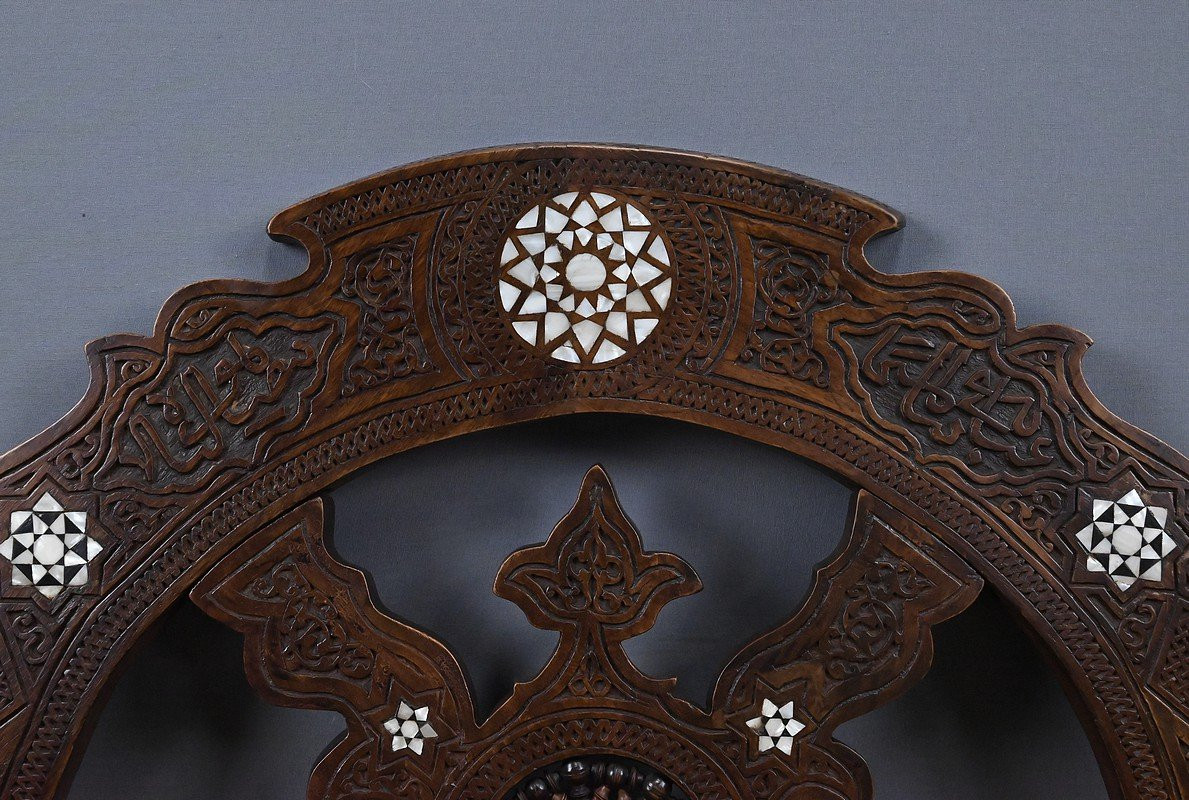 Fauteuil Syrien en Noyer – Fin XIXe-photo-3