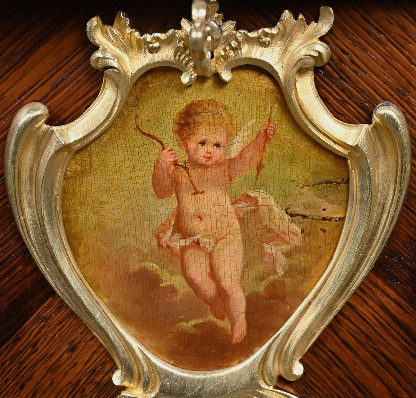 Small Marquetry Work Table, Louis XV Style – Late 19th Century-photo-5