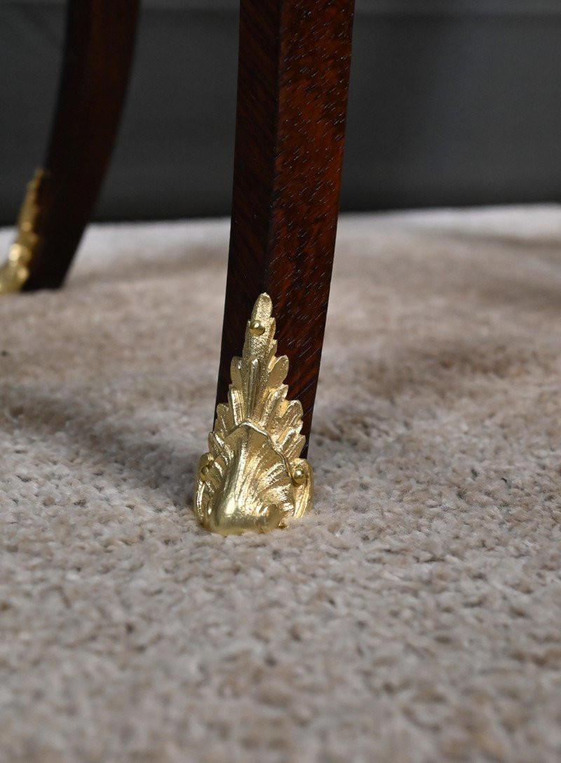 Small Marquetry Work Table, Louis XV Style – Late 19th Century-photo-8