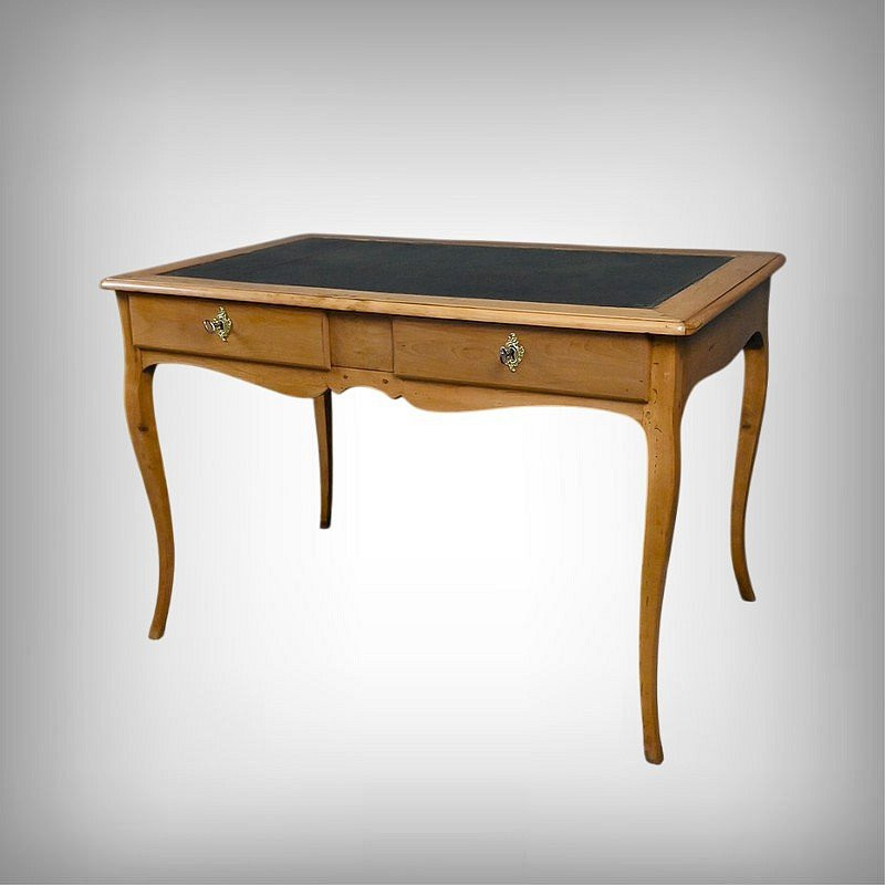 Small Desk In Apple And Cherry Wood, Louis XV Period – 18th Century-photo-2