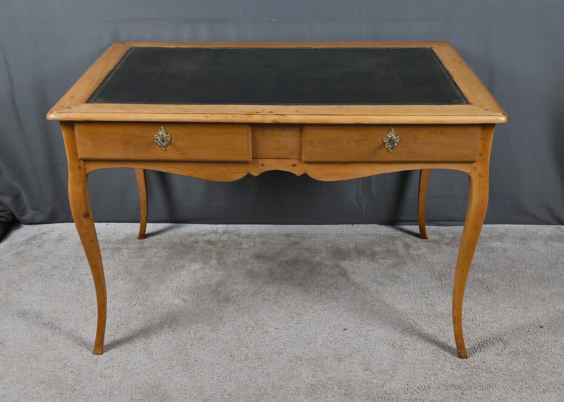 Small Desk In Apple And Cherry Wood, Louis XV Period – 18th Century-photo-3