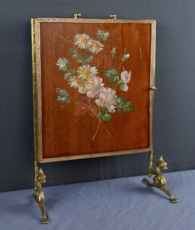 Rare Bronze Triptych Mirror – 1900-photo-3