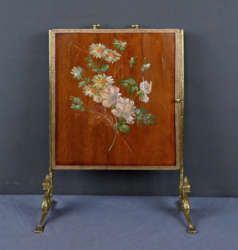 Rare Bronze Triptych Mirror – 1900-photo-2