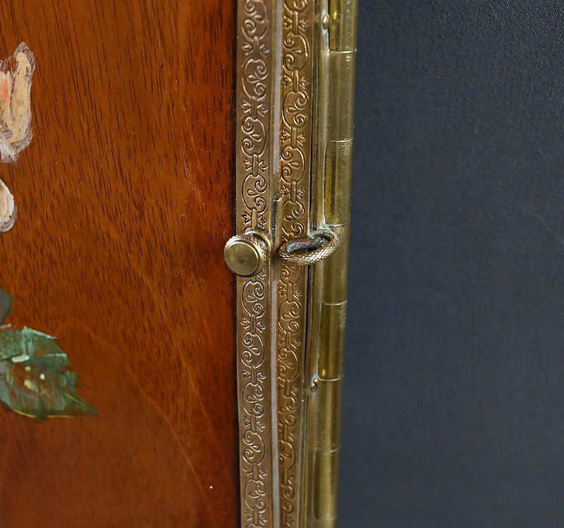 Rare Bronze Triptych Mirror – 1900-photo-5